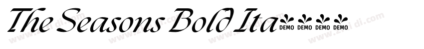 The Seasons Bold Ita字体转换 The Seasons Bold Ita字体转换